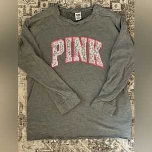 Pink VS sweatshirt.